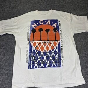 Vintage 1992 NCAA Women's Final Four Los Angeles T-Shirt Mens LG March Madness